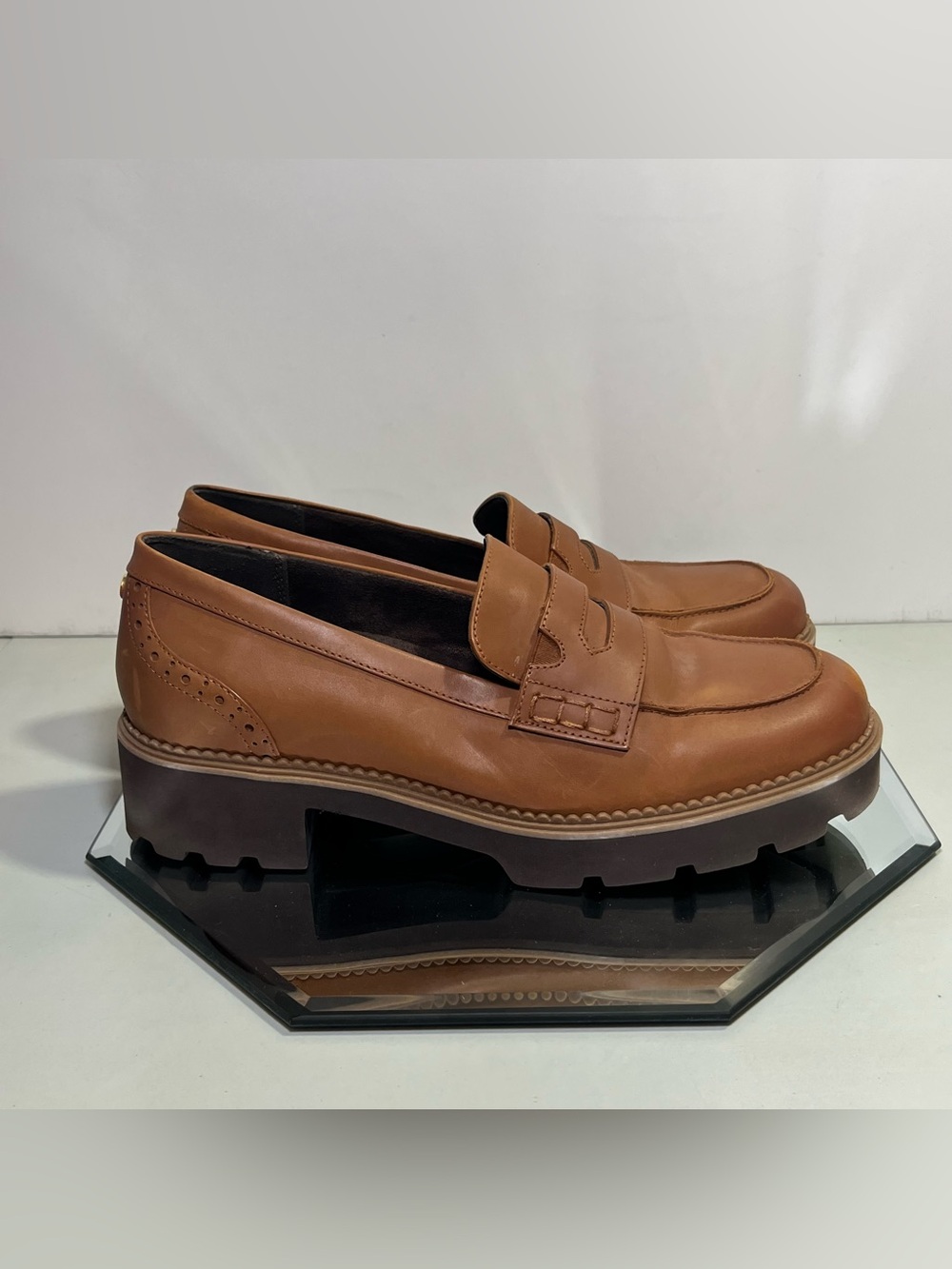 Women’s Vionic Fillmore Penny Loafers, US Size 11, Tan/Brown